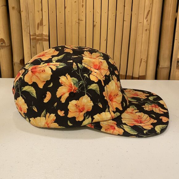 Camp Original Co 5 Panel Hat Tropical Hawaiian Adjustable Strap Clip Cap - Picture 4 of 9
